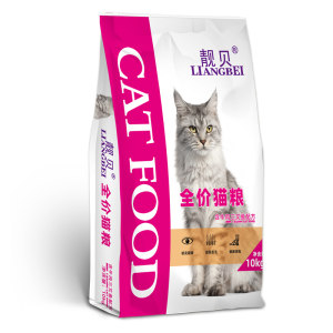 
Liangbei cat food 10kg 20*0.5kg beef salmon adult cats and kittens British shorthair cat food main food natural food free shipping