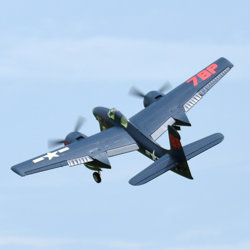 Modèle d'avion RC FMS 1700mm F7F Tiger Cat WWII à hélice