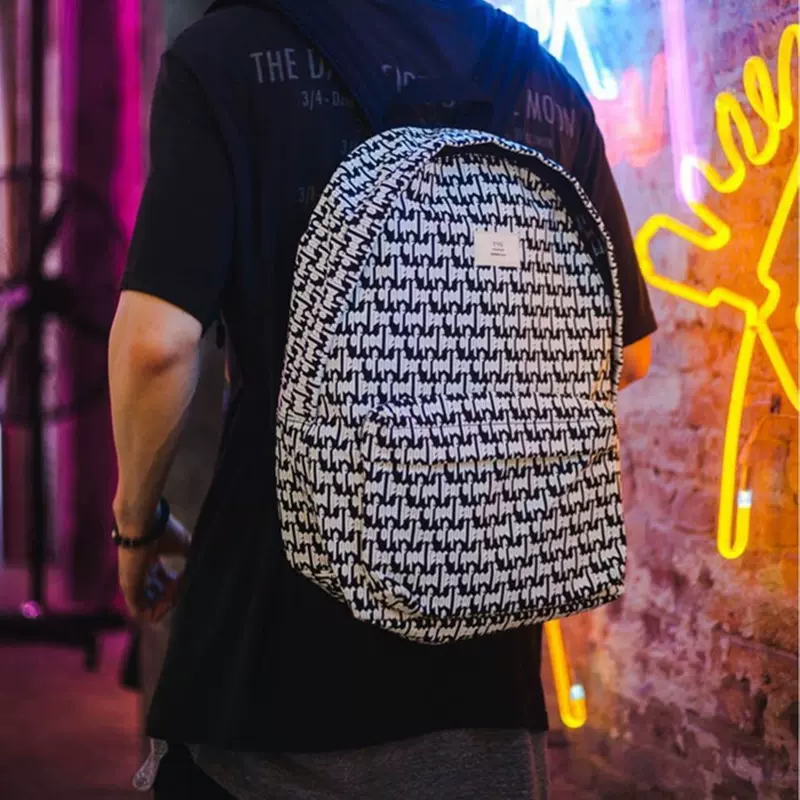 FEAR OF GOD FOG PRINTED BACKPACK满印弹幕字母男女双肩包背包潮-Taobao