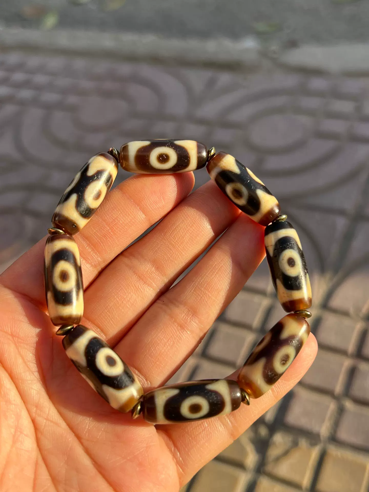 ⭕️ 台湾の上肯購入　高品質【三眼天珠】　本物瑪瑙石保証品‼️ 50000円以上の品 ⭕️ 台湾の上肯購入 高品質【三眼天珠】 本物瑪瑙石保証