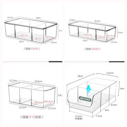 Medicine Storage Box with Compartments for Hospital Infusion Needles and Drugs, Multi-Compartment Transparent Desktop Home Medicine Box