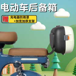 Universal Electric Vehicle Trunk for Yadea, Aima, Tailg, and Green Source Small Electric Scooters, Rear Storage Box with Backrest