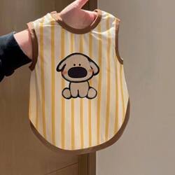 Cat Clothes for Spring and Summer, Cute Cartoon Puppy Vest, Thin Summer Vest for Cats and Kittens, Breathable and Non-Shedding for Small Dogs