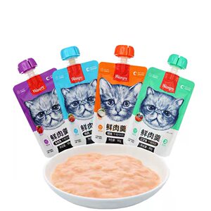 
Wanpy Naughty Fresh Meat Soup Cat Dry Food Main Food Companion Young Adult Cat Salmon Chicken Wet Food 90g Fresh Packet