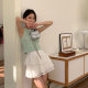 Design niche A-line skirt for women in summer new style 2024 high waist pleated lace tulle skirt cake skirt