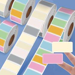 Colorful Waterproof High-Adhesion Label Stickers, Peel-Off Paper, Self-Adhesive Labels, Identification Labels, Handwritten Name Tags, Small Size