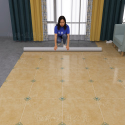Thickened Floor Leather Household Cement Floor Mat Imitation Tile Floor Sticker Floor Glue Household Wear-Resistant Anti-Slip Floor Glue