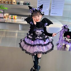Kuromi Skirt for Girls 2026 Spring and Summer New Children's Dress Lolita Princess Dress Birthday Stylish Dress