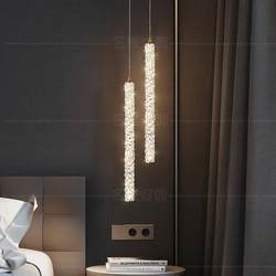 Bedroom Bedside Chandelier Modern Minimalist Internet Celebrity Creative Long Strip Crystal Living Room Tv Background Wall Small Chandelier