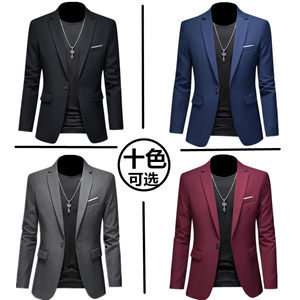 
Spring men's business casual fashion suit jacket slim large size youth casual suit top trendy men's clothing