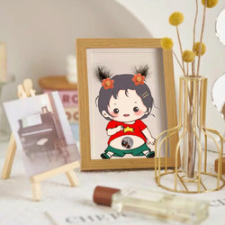 Baby Fetal Hair Umbilical Cord Photo Frame Full Moon Hundred Days Newborn Baby Fetal Hair Painting Souvenir Collection DIY Creative Ornament