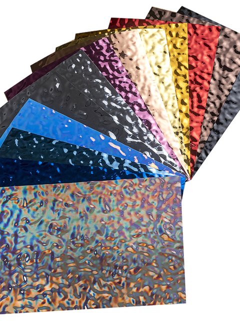 Water wave pattern imitation metal ripple film wall ripple ripples ...