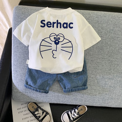 Baby Boy Summer Outfit Set 1 Trendy Children's Clothing for Boys 2-Year-Old Boys Street Style 3 Small Children Infant Clothes Korean Style 4