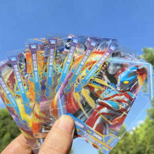 
New card game Ultraman card rare waterproof summer vacation gift package plastic transparent card children's toys