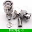 Đầu nối nam BNC Đầu nối dây nam Q9 JW-1.5-3-5-7 bộ năm chiếc không hàn giếng trời mở 50 ohm Jack cắm - Đầu nối