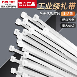 Delixi Nylon Plastic Cable Ties, Strong Cable Ties, Wire Bundling Straps, Fasteners, Self-Locking Cable Ties