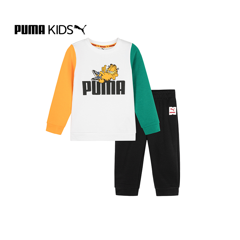 PUMA 彪马×加菲猫IP联名 小童儿童长袖运动两件套装 2色