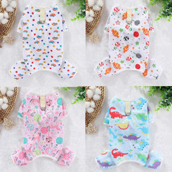 Dog Clothes Spring and Summer Thin Mesh Breathable Four-Legged Clothing for Pets, Cats, Small and Medium-Sized Dogs, Teddy, Bichon, Pomeranian