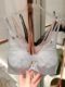 Luxury cabinet 22k yen lace mulberry silk bra gather soft steel ring comfortable to collect the secondary milk cotton thin cup