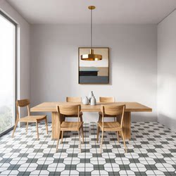 Black and White Mosaic Simple Artistic Tiles 600*600 Antique-Style Tiles for Hotel Restaurants, Guesthouses, Kitchens, Bathrooms, and Dining Rooms Wall and Floor Tiles