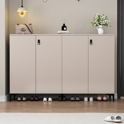 Shoe Cabinet for Home Entrance with Lock, Suitable for Entry Doors, Corridors, and Hallways, Multi-Layer, Large Capacity, Outdoor Elevator Entrance, Five-Layer Shoe Rack