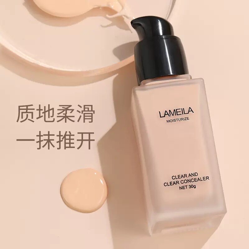 Lamela Clear Concealer Liquid Foundation Натуральная — стойкая и не легко удаляемая косметика, увлажняющий уход за сухой кожей, жирной кожей
