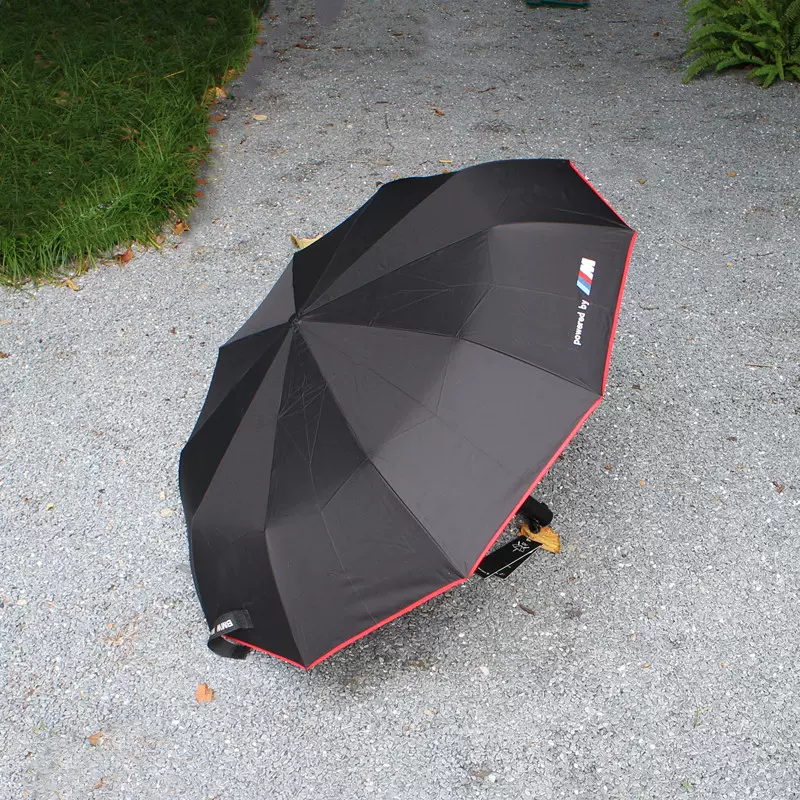 【BMW Motorsports】Mスポ　折り畳み傘　赤ライン  ☆ BMW MotorsportsMスポ 折り畳み傘 赤ライン ☆ M109892997