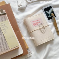Shanyou A7 Fabric Label Design Soft Leather Loose-Leaf Notebook Diary Pocket Notebook