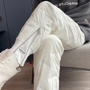 
White down pants for women wearing fashionable 2024 autumn and winter new minus 40 degrees cold-proof women's cotton pants