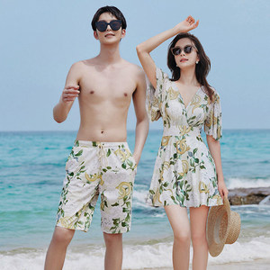 
Couple swimsuit set 2024 new sexy slim long skirt covering legs water park beach beach and seaside couples