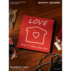 Mhappymanner Original Design Photo Album Our Home DIY Couple Family Photo Album Baby Growth Photo Album