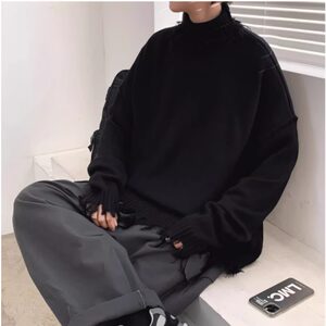 
[Boutique Clearance] Free shipping for orders over 68, only M left in ripped sweaters, cleared, cleared~