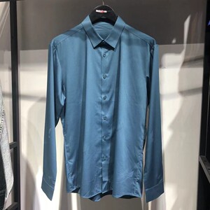 
Brand men's clothing store removed from the cabinet spring style men's no-iron anti-wrinkle traceless youth business solid color long-sleeved shirt shirt