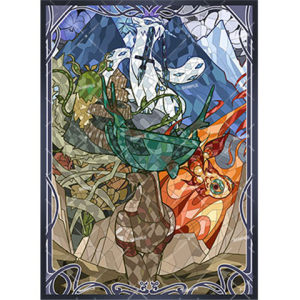 
ptcg card set Pokémon four disasters ancient sword leopard ancient simple snail ancient tripod deer ancient jade fish glass painted style card set