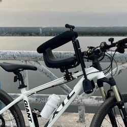 Mountain bike child seat front folding bicycle bicycle baby safety child seat foot pedal variable speed stool