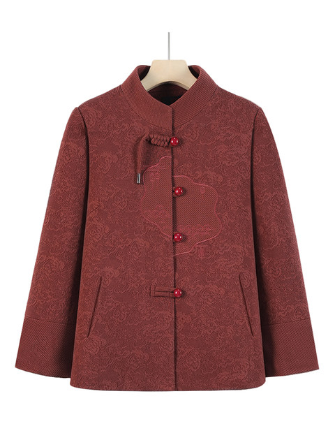 Middle-aged Women's Clothing Woolen Coat