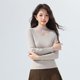 Half -collar lace bottoming shirt female 2024 autumn and winter new models increase the yard net yarn foreign shirt top
