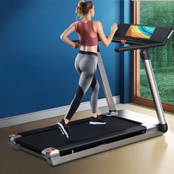 Yipao M1 Treadmill for Home Use Pro Flat Small Model for Women and Men, Foldable, Silent, Shock-Absorbing, Large Indoor Fitness Equipment