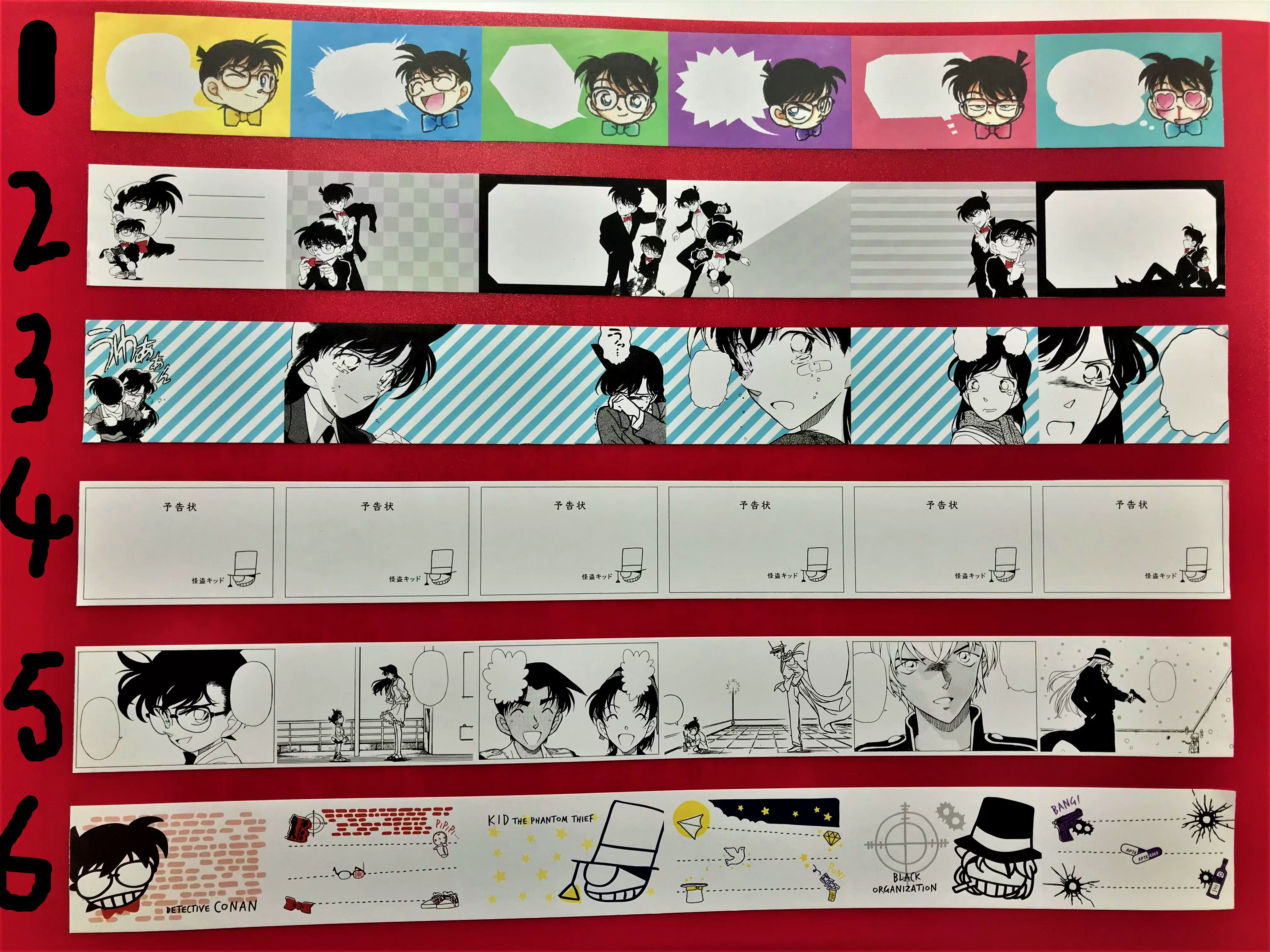 柯南侦探社鸟取限定 青山刚昌漫画名场景 胶带式便签