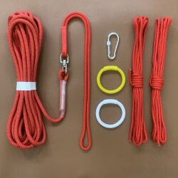 Swivel Bull Rope, Strong and Wear-Resistant, High Load-Bearing, Floating Rope in Water, Bull King Traction Training Rope, Universal for Water Cattle