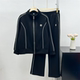 Middle-aged mother spring sportswear suit fashionable new style middle-aged and elderly women spring and autumn casual fashionable jacket pants