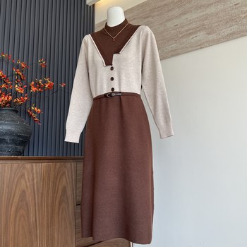 
Fashionable mother dress autumn and winter dress