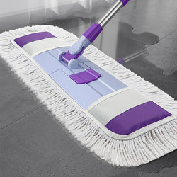 Large New Model Mop for Dry and Wet Use, Household Flat Mop, Lazy Mop, One-Step Cleaning, Magic Mop, Dual-Purpose Dust Pusher 1487