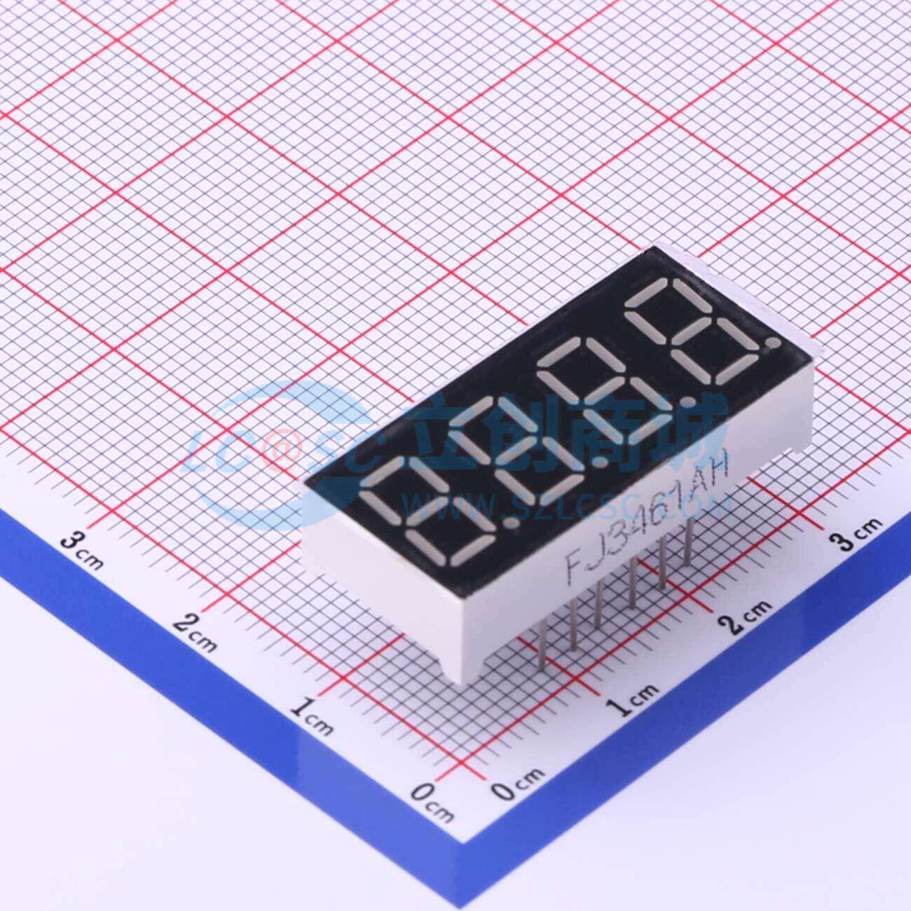 Светодиодная Nixie Tube FJ3461AH — 4-битная, 36 дюйма, 12-контактная