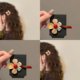 Symphony Acetate Flower Hairpin Women's Side Clip Side Hairpin 2025 New Bangs Clip Duckbill Clip Forehead Hair Accessories Autumn