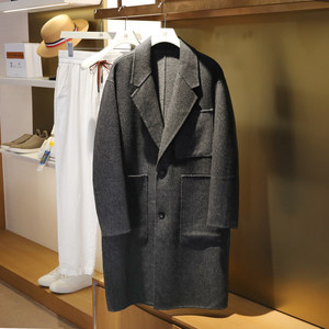 
Off-season high cost performance 2025 new business casual windbreaker wool blend loose wool coat men 1172