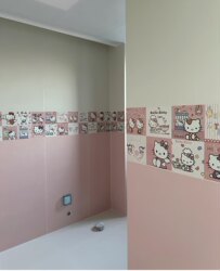 Cat Tiles 300.300 Wall Tiles Floor Tiles Matte Pink Background Wall Tiles