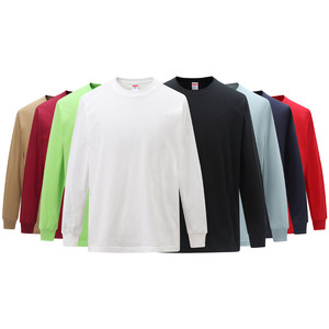 
Foreign trade daily single United Athle long-sleeved T-shirt men's heavy pure cotton round neck couple casual sweatshirt base shirt