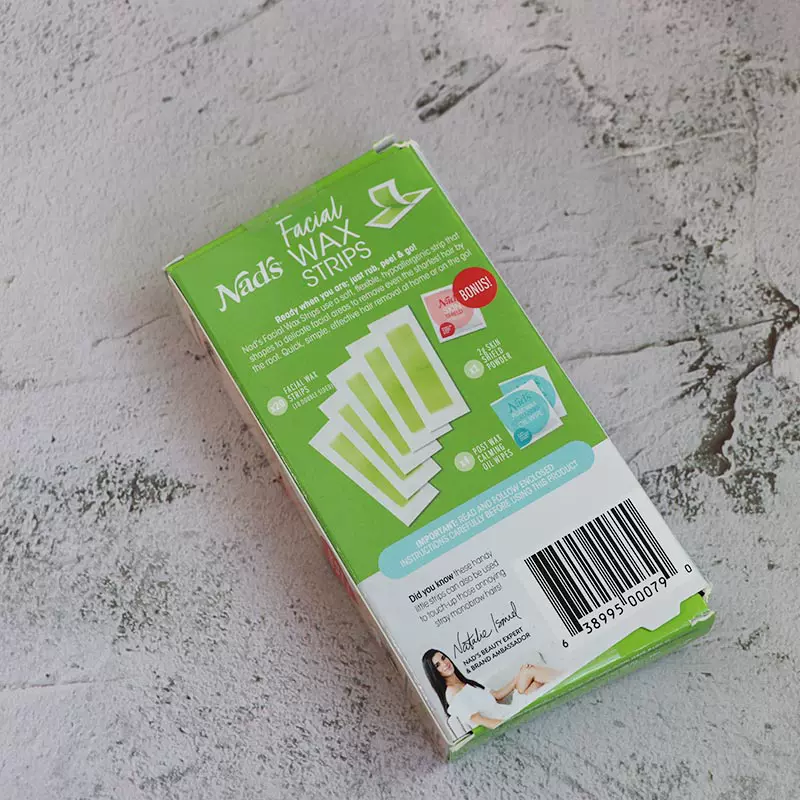 现货nads 天然面部脱毛蜜蜡纸20片facial wax strips