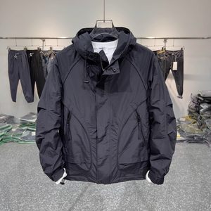 
Spring and Autumn New Men's Workwear Hooded Jacket with Zipper Pocket, Versatile Jacket, Simple Casual and Trendy Jacket